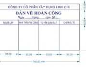 Khắc dấu bản vẽ hoàn công