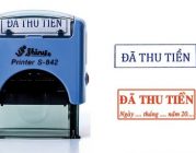 Khắc dấu đã thu tiền