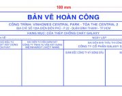 Làm con dấu bản vẽ hoàn công