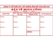 Dịch vụ khắc dấu bản vẽ hoàn công