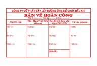 Dịch vụ khắc dấu bản vẽ hoàn công